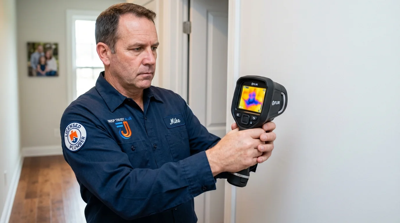 Thermal imaging leak detection by Johns Plumbing LLC in Attalla
